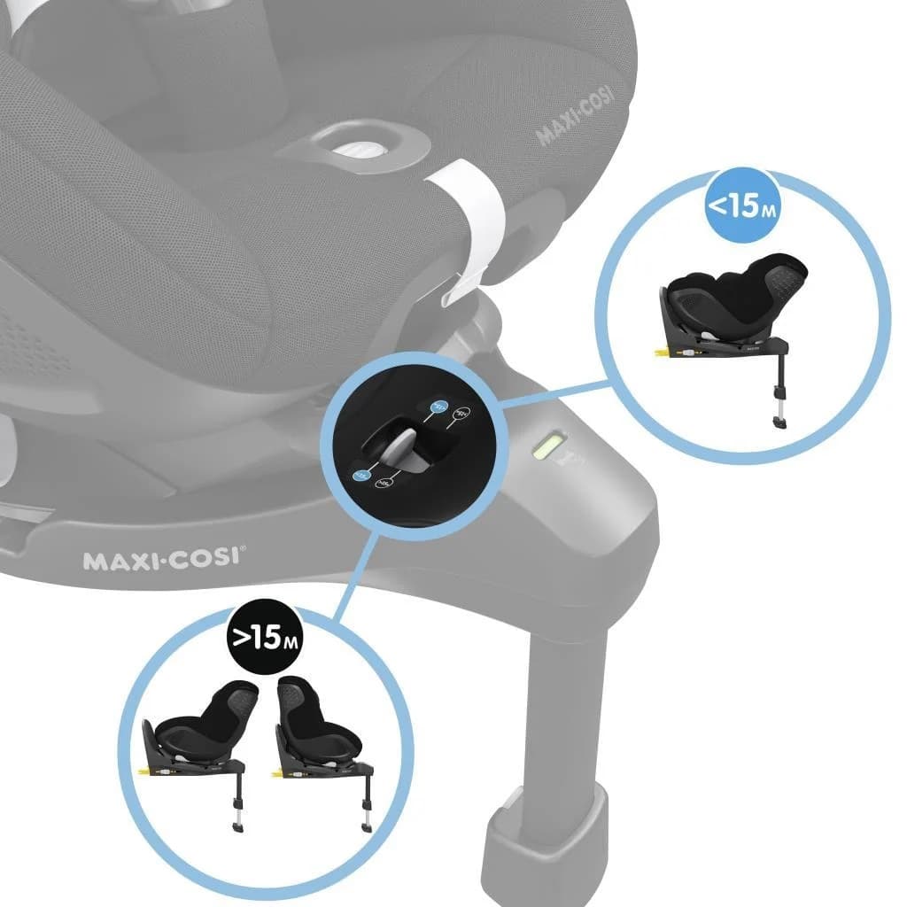 Maxi-Cosi Mica 360 Pro i-Size Dünyanın İlk Kızaklı, Araç Dışına Çıkabilen ADAC'lı İsofix'li 360 Dönebilir Yatabilir 0-18 kg Bebek Oto Koltuğu Authentic Black