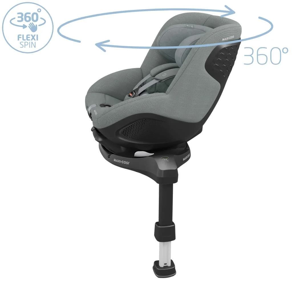 Maxi-Cosi Mica 360 Pro i-Size Dünyanın İlk Kızaklı, Araç Dışına Çıkabilen ADAC'lı İsofix'li 360 Dönebilir Yatabilir 0-18 kg Bebek Oto Koltuğu Authentic Grey
