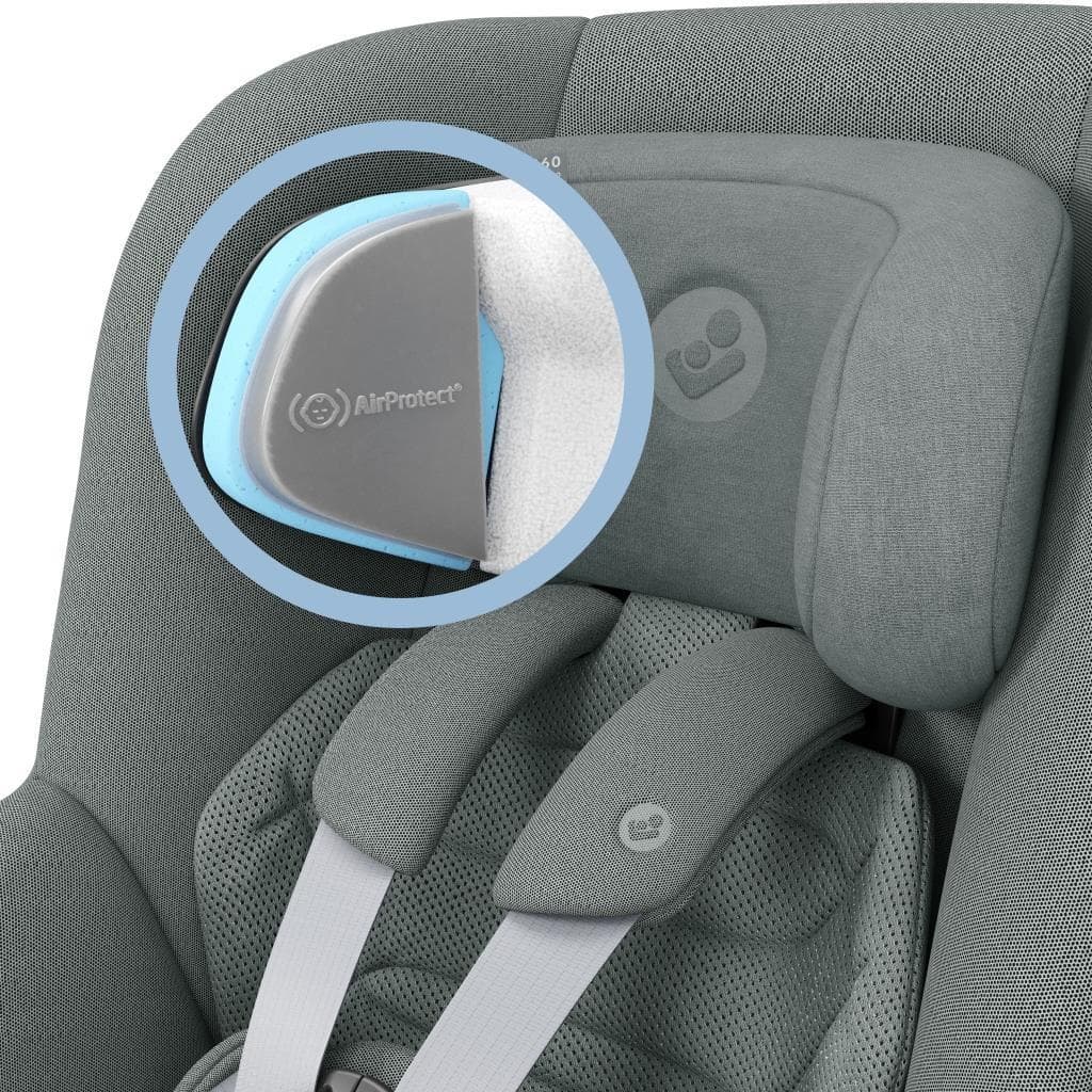 Maxi-Cosi Mica 360 Pro i-Size Dünyanın İlk Kızaklı, Araç Dışına Çıkabilen ADAC'lı İsofix'li 360 Dönebilir Yatabilir 0-18 kg Bebek Oto Koltuğu Authentic Grey