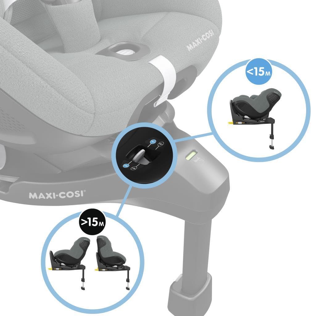 Maxi-Cosi Mica 360 Pro i-Size Dünyanın İlk Kızaklı, Araç Dışına Çıkabilen ADAC'lı İsofix'li 360 Dönebilir Yatabilir 0-18 kg Bebek Oto Koltuğu Authentic Grey