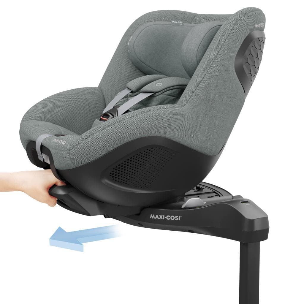 Maxi-Cosi Mica 360 Pro i-Size Dünyanın İlk Kızaklı, Araç Dışına Çıkabilen ADAC'lı İsofix'li 360 Dönebilir Yatabilir 0-18 kg Bebek Oto Koltuğu Authentic Grey