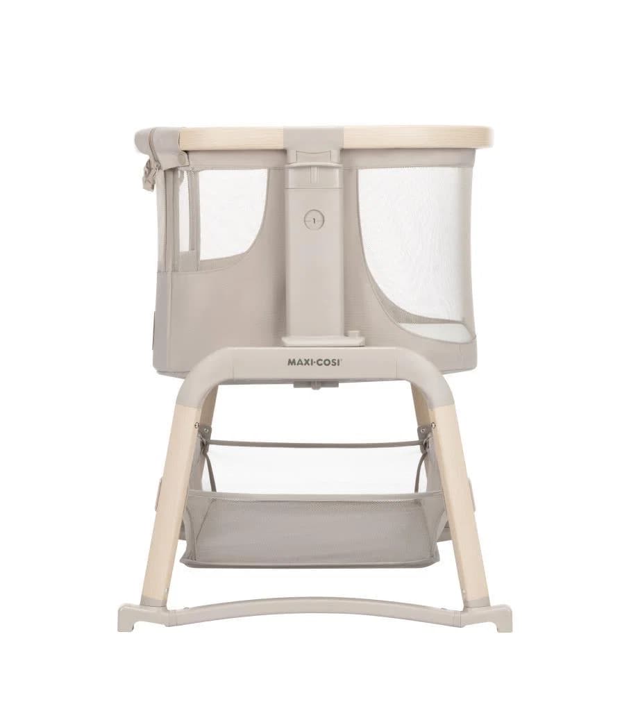 Maxi-Cosi Iora Air Sallanabilen Ahşap Görünümlü Anne Yanı Beşik Beige Eco